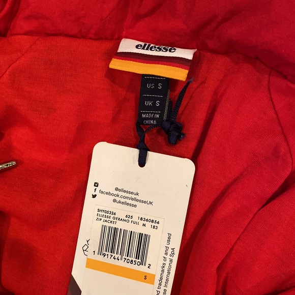 Men's Ellesse Gerano Full Track Jacket S, NWT - Picture 5 of 11